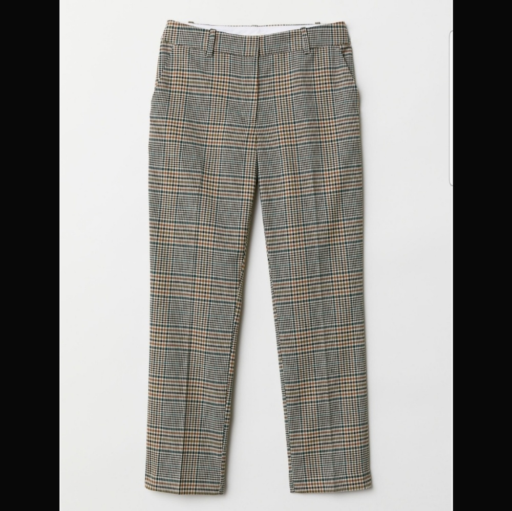 Beige/ Checked Trouser
